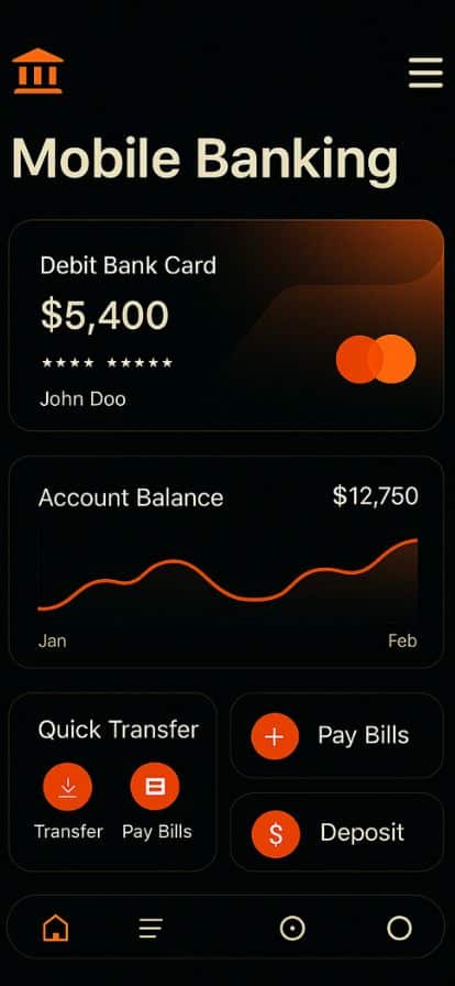 Mobile Banking Interface